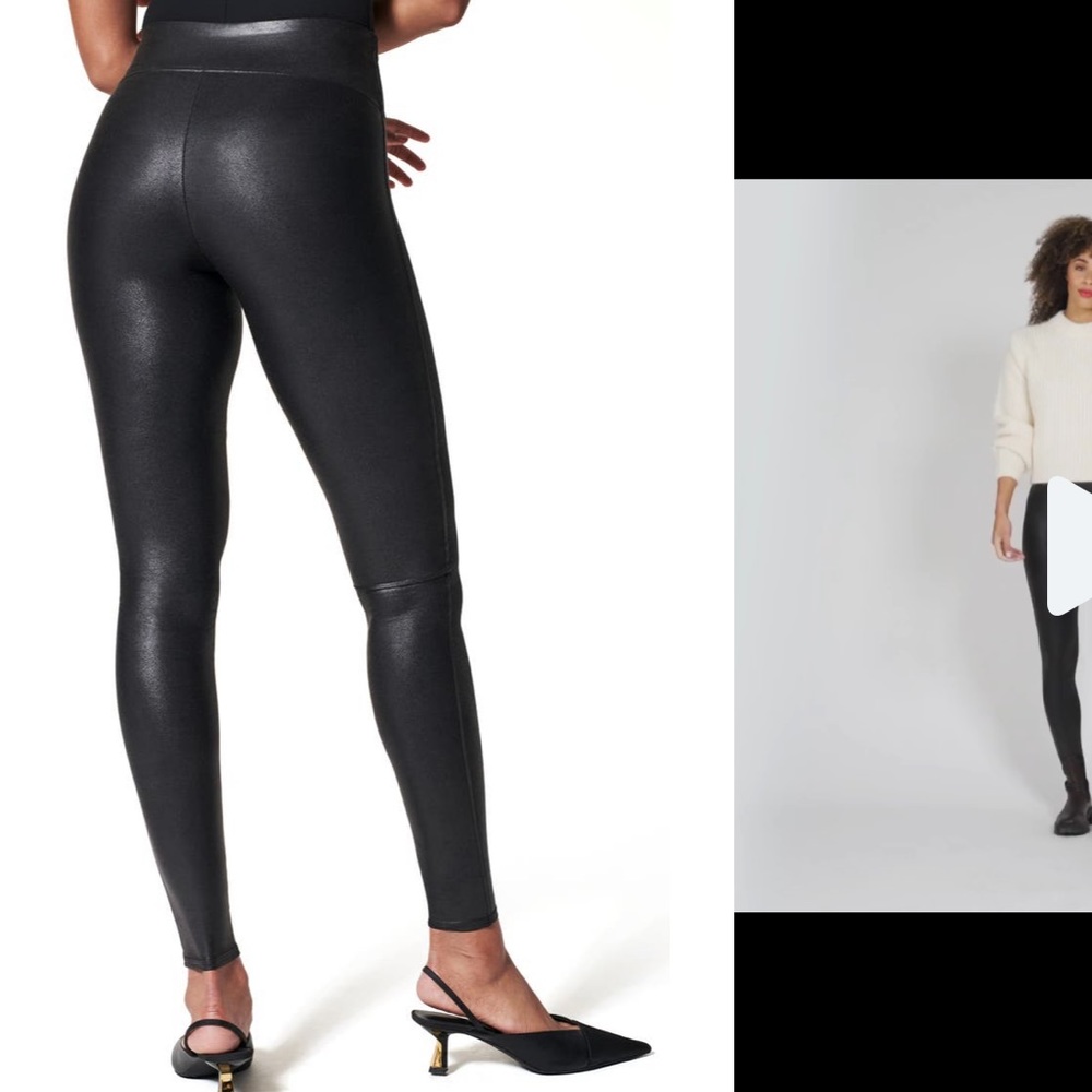 Spanx Faux Leather Leggings Gem